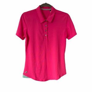 Adidas Golf Polo Shirt Neon Pink Size Small